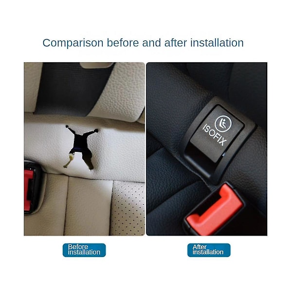 Bilsäte Säkerhetsöverdrag för Barn ISOFIX-Växel Bak för C-Klass W205 2015-2021 2059200513 (Svart)