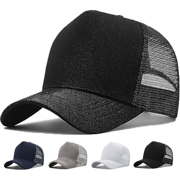 Oversize Xxl Mesh Trucker Hat Store Hatte Til Mænd Høj Krone Baseball Cap Åndbar Dad Hat Justerbar 23.6\"-25.6\"