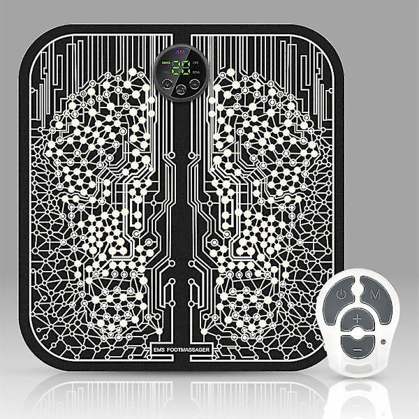 Ryoku Mat - Kipujen Lievitys, Rentouttavat Jalat, Akupisteiden Hieronta, Uusi 2024 Black  Remote Control
