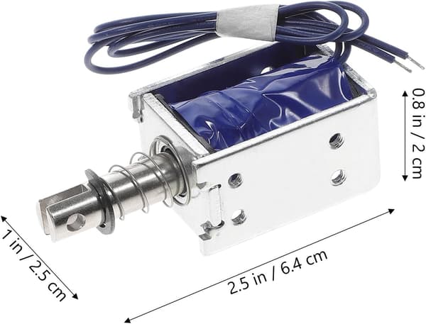 Lineær Solenoid Elektromagnet 12v Dc 1.2a Push-pull Aktuator 10mm Slaglængde Metalramme Elektromagnetisk