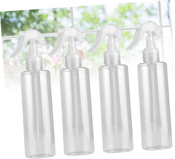 4 st 200 ml vattensprayflaskor, påfyllningsbara plastsprayflaskor
