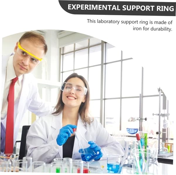 3st Kemi Experiment Hoop Stöd Stativ Ring Järn Laboratorier Retortklämma