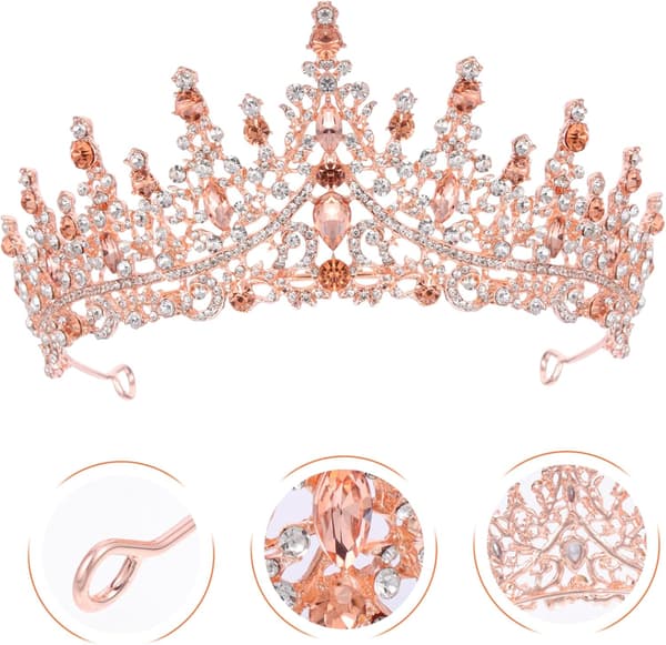 Delikat brudkrona med elegans romantik bröllopsfest tiara