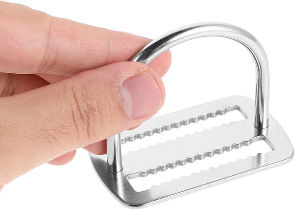 2 st dykbälte i rostfritt stål med svetsad D-ring, viktbälteshållare för dykutrustning