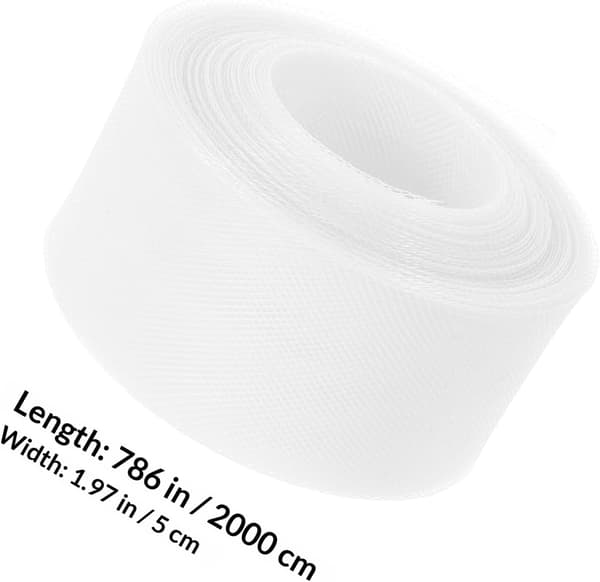 Polyester hestehårflette elastisk netting 5 cm bred stiv boningbånd for håndverkssøm og brude-dansekjole
