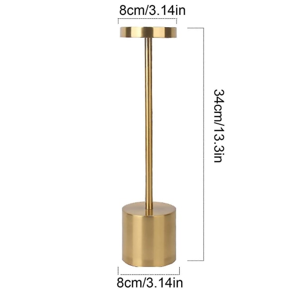 Genopladelig Bordlampe Trådløs Aluminium Led Lampe