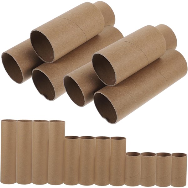 Hobbyrør Papirrør 18-pakning Runde Pappruller DIY Hobbyutstyr