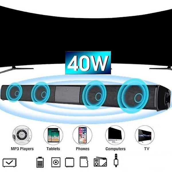 Super Power Langaton Bluetooth-Äänipalkki Kaiutin Kotiteatteri