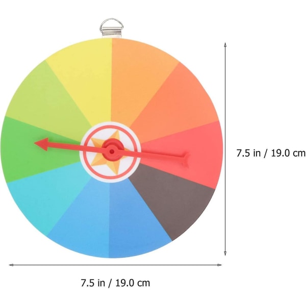 1 Sett med Veggmontert Hjulspinner Spinnpremiehjul Bordplatepremiehjulspinner for Læringsaktivitet P