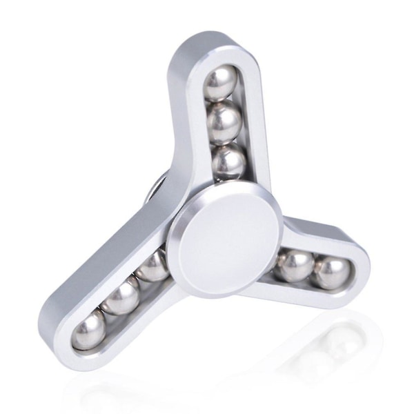 Fingertip 9 Pärlor Legering Triangulär Handspinner För Barn Vuxen Stressreducerande