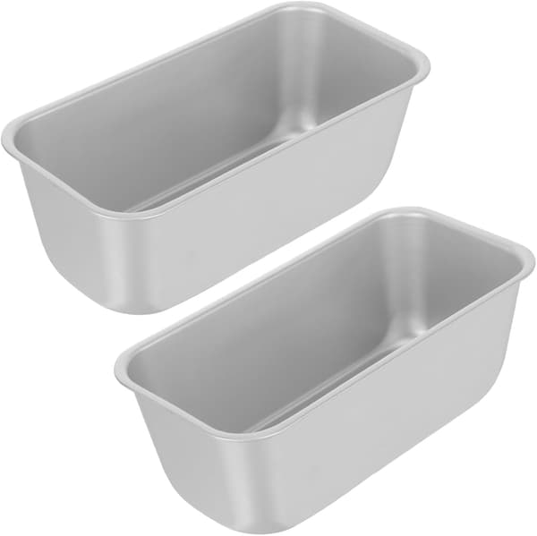 2 st non-stick toastformar, rektangulära aluminiumlegeringar med jämn uppvärmning