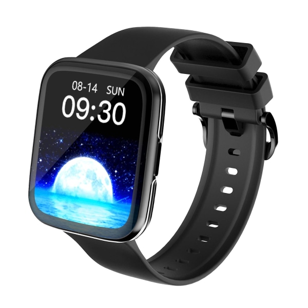 1,69-tums ultratunn sömntemperaturövervakning med full pekskärm för smart watch Black