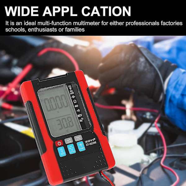 Digital Multimeter Testklämma Multifunktionell Ficklampa PC Hållbar Professionell Tryckmätare