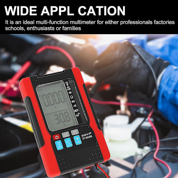 Digitalt Multimeter Testklemme Multifunktionel Lommelygte PC Holdbar Professionel Trykmåleinstrument