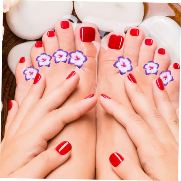 8 stk. silikone manicure-separator tåspreder til pedicureværktøj tådelere til neglelakseparator