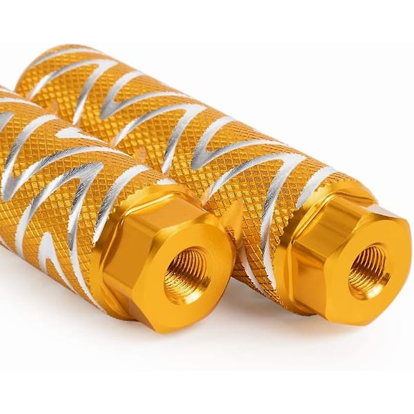 3/8 Tommer - 26 Tenner Aluminium Sykkelpigger Bakseter Stativ Pakke Med 2 Gule