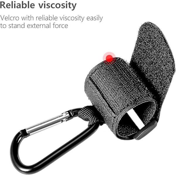 4-pakks Strollerklips, Strollerkroker Stroller Karabinklips for å henge gaver