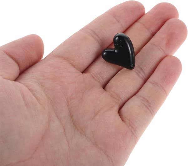 Dekorative Sorte Hjerteformede Tegnestifter 30 stk. Sæt Uregelmæssigt Design Push Pins
