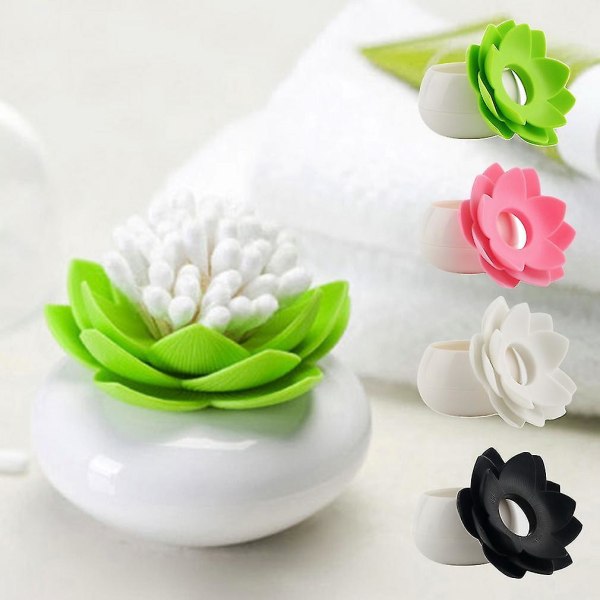 Lotus Flower Cotton Knop Holder Tannpirker Case Box