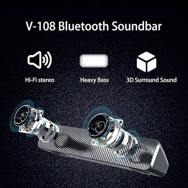 TV Soundbar Computer Højttalere Trådløs Bluetooth Højttaler