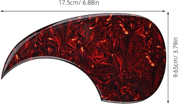 Ersättningsgitarrskydd Gitarrplektrumskydd med unik mönsterdesign PVC-material