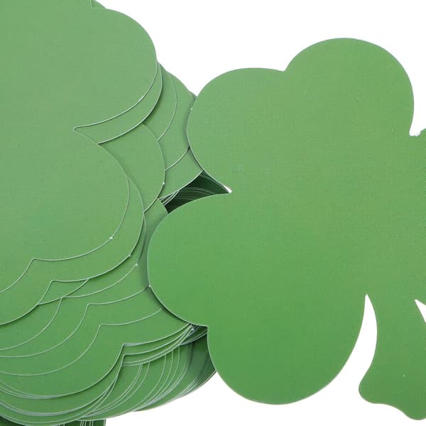 40 st St Patrick's Day pappersklöverutskärningar med 60 självhäftande prickar