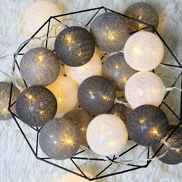 Bomullsdotter LED-lys 3M-20LED Julepynt