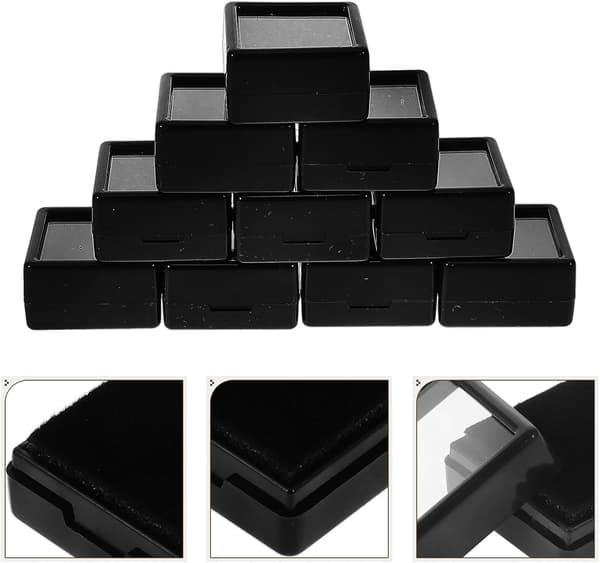 Gem Display Organizer Lille Top Gem Case Plast Ædelsten Opbevarings Organizer