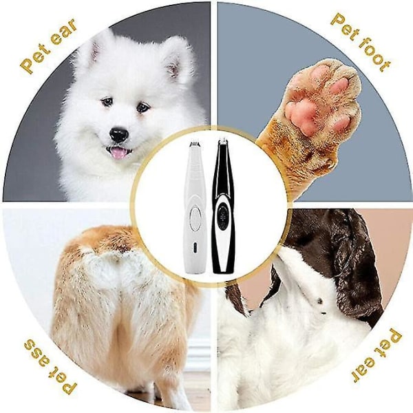 Trådløs kæledyr Katte Hunde Elektrisk hårtrimmer Barbermaskine Clipper 2207  | Fyndiq