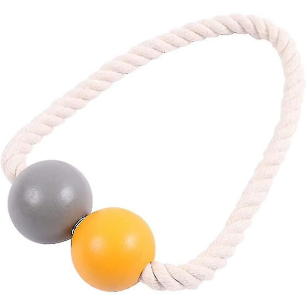 Magnetiske Gardinbindere 2 stk. Vindue Gardinbindere Drage Holdback Træ Gardin Klips Til Hjem, Kollegium, Kontor, Dekorativt Vindue, Grå, Orange (sh