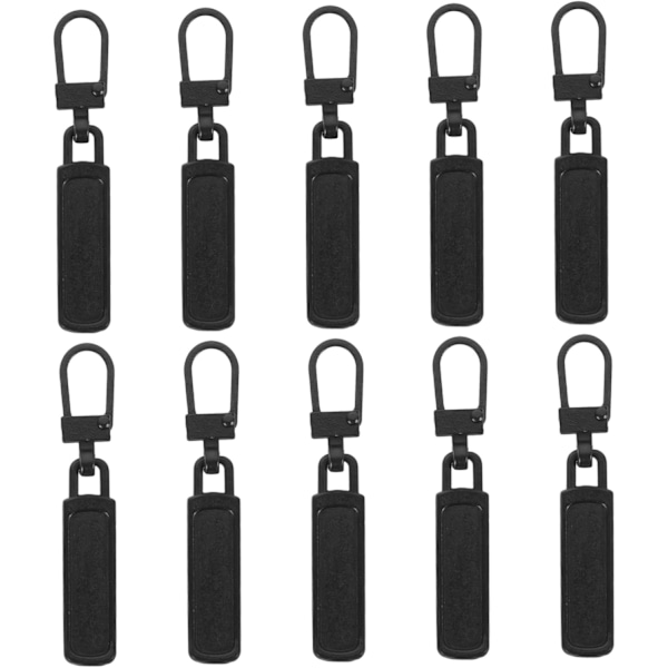 Löstagbara Zier Dragkedjor 10-pack Dragkedjeslider Ersättning T-form för Bagage Kläder Skor