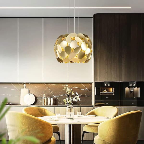 LED-Pendellampe Moderne Guld 47cm Globe Lanterne Rustfrit