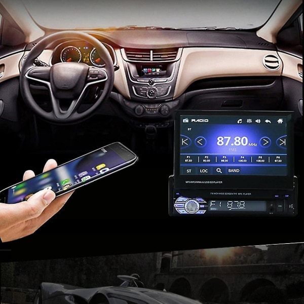 Bluetooth Navigasjon 7 tommers TFT Berøringsskjerm Bil MP5 Radio