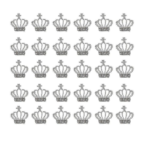 30 kpl Elegant Crown Crown Criplads Diamond Nail