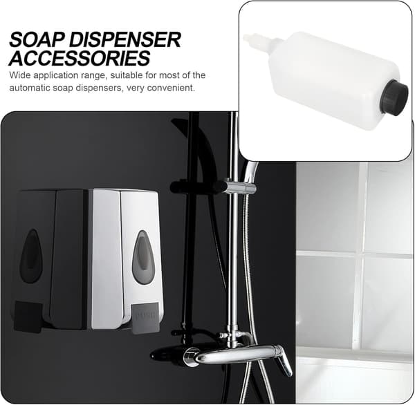 2 sæt sæbedispenser reservedel sæbedispenser indre flaske