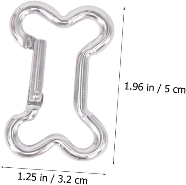 20 st karbinhakar i aluminiumlegering, multifunktionella nyckelringar, lätta campingklämmor