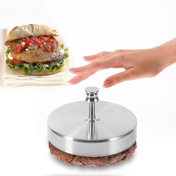 Burgerpresse i Rustfrit Stål - Burger Maker Hamburgerform Perfekt til Grill og Køkken