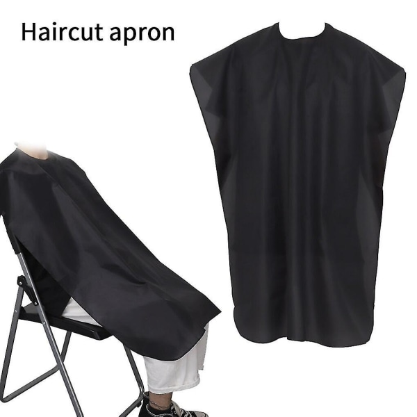 Sort klud professionel frisørsalon Nylon sjalkappe