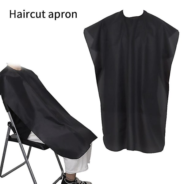 Svart stoff profesjonell frisørsalong nylon sjal kappe