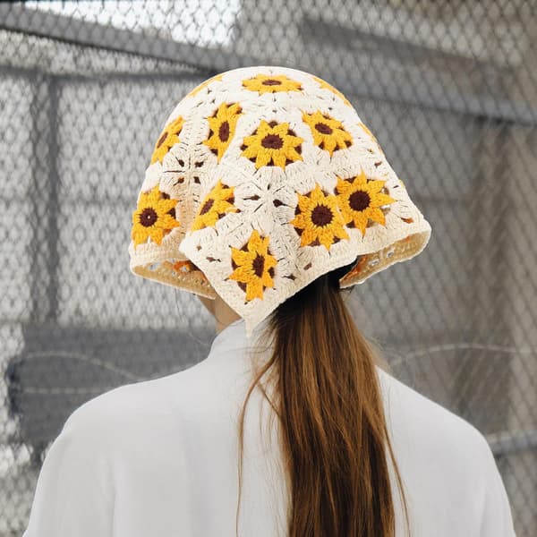 2 stk. elastiske blomstrede turbanhårbånd til kvinder