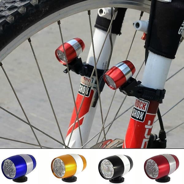 6 LED Sykkelhodelykt Frontblinklys Advarselslampe