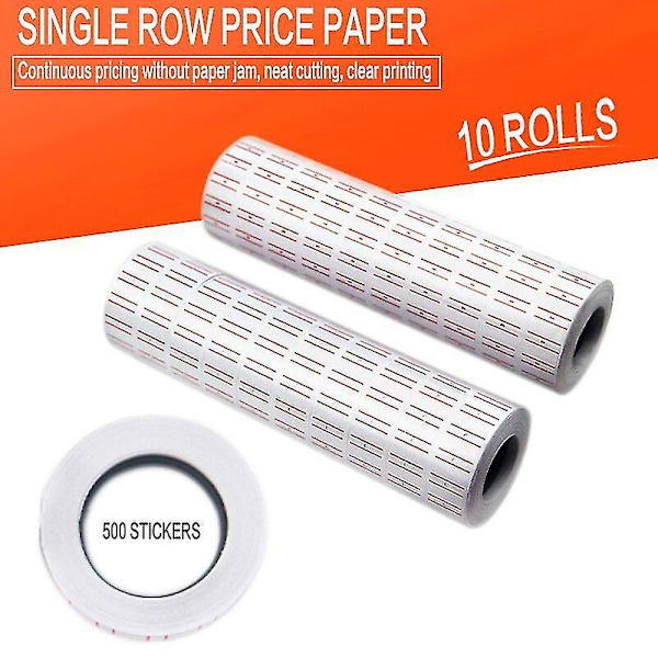 10 Rullar 21mmx12mm Mx-5500 Etikettmärkare Prislappar