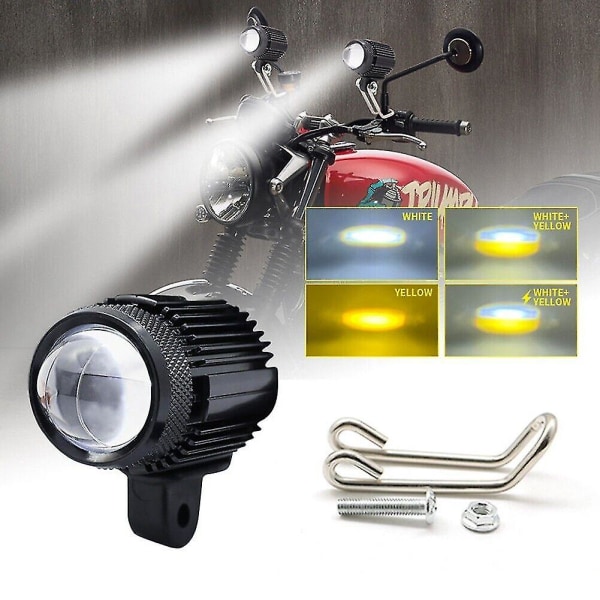Sumuvalot LED-pistevalot Sumuvalot LED-moottoripyörän etuvalo LED-pistevalo musta (2 kpl)