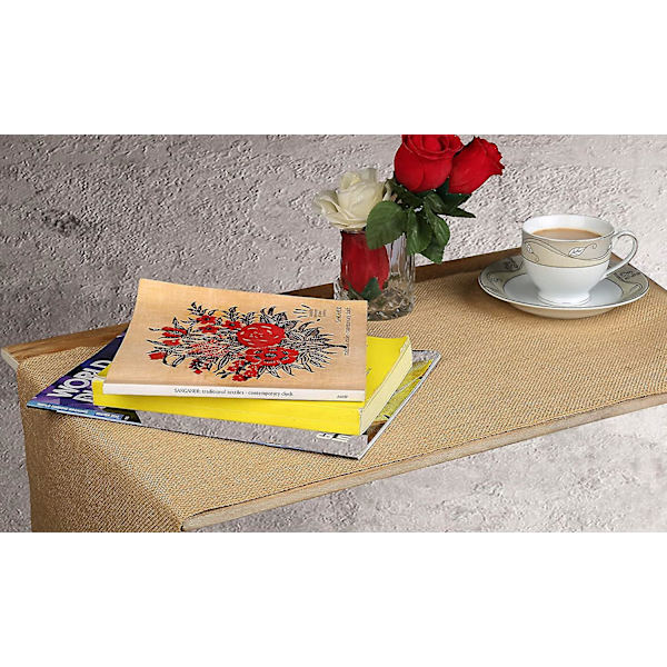 Rustikk Burlap Bordløber 10m X 29cm Dekorativ Vævet Bryllup Fest Bordløbere