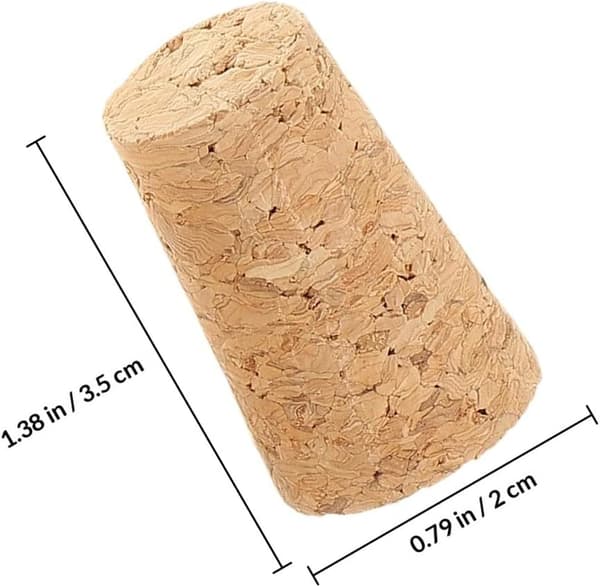 20 st vinkorkar flaskproppar elegant beige trä läckagesäker design bevarar vinkvaliteten