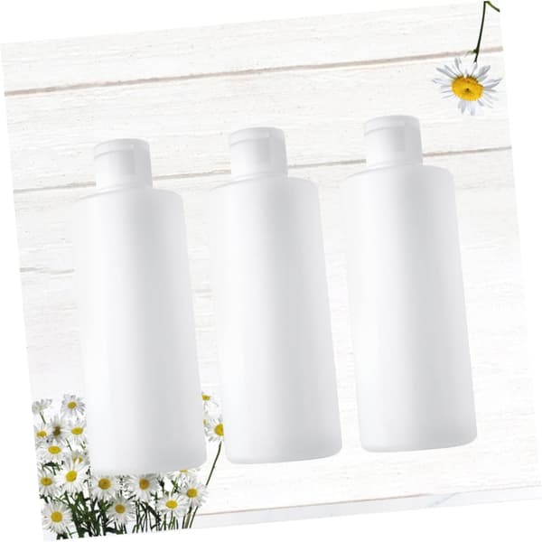 3st tomma plastflaskor för resor påfyllningsbara kosmetiska lotionflaskor med snäpplock för resetvättartiklar och hemmabruk