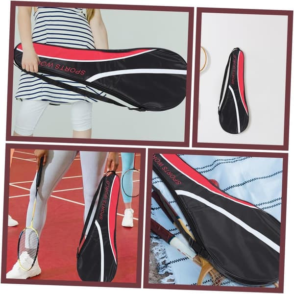 2 stk Oxford-stoff badmintonracketveske Solid bærbar racketpose