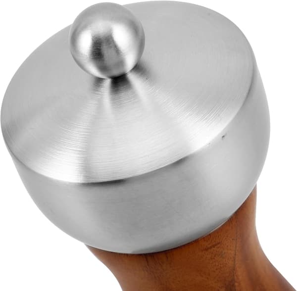 Manuell pepper- og saltkvern med keramisk kjerne og rustfritt stålhode