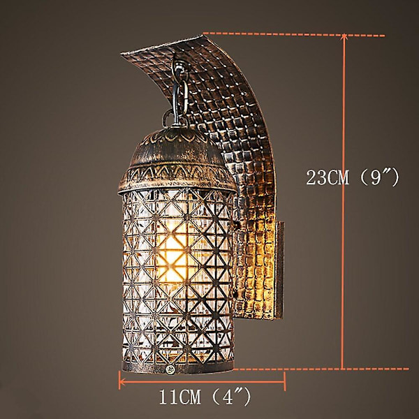 Rustikke Lodge Vægslamper Sconce Metal Lys Vintage E26 E27
