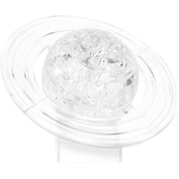 Pussel 3d-kristall Saturn-formad genomskinlig DIY-pusselblock Iq Toy